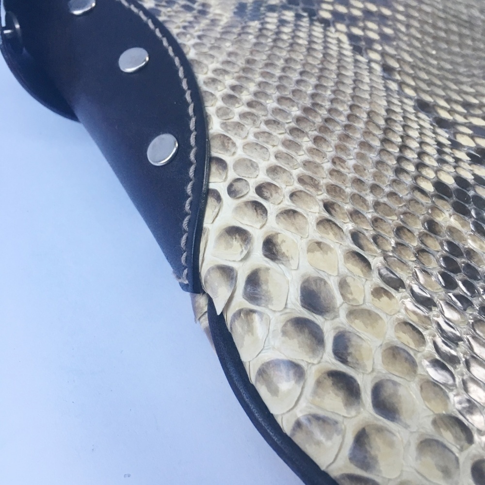 RARE Ruehl Limited Edition Python Snake Hobo Bag E - Picture 6 of 8